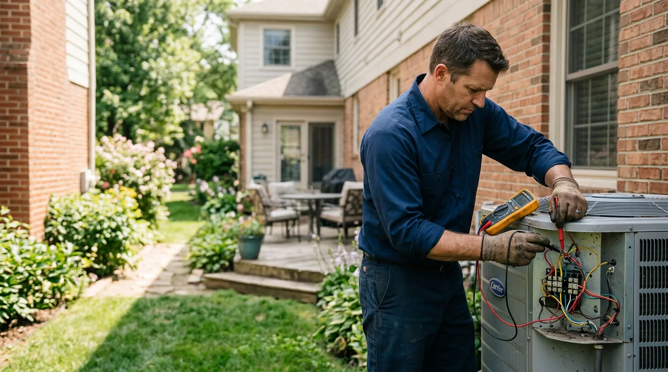 HVAC technician working near Darlington, IN